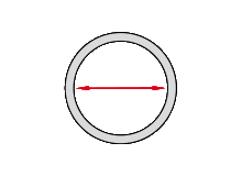 Внутренний диаметр 84 - 269 мм, опционально 38 - 84 мм или 270 - 349 мм